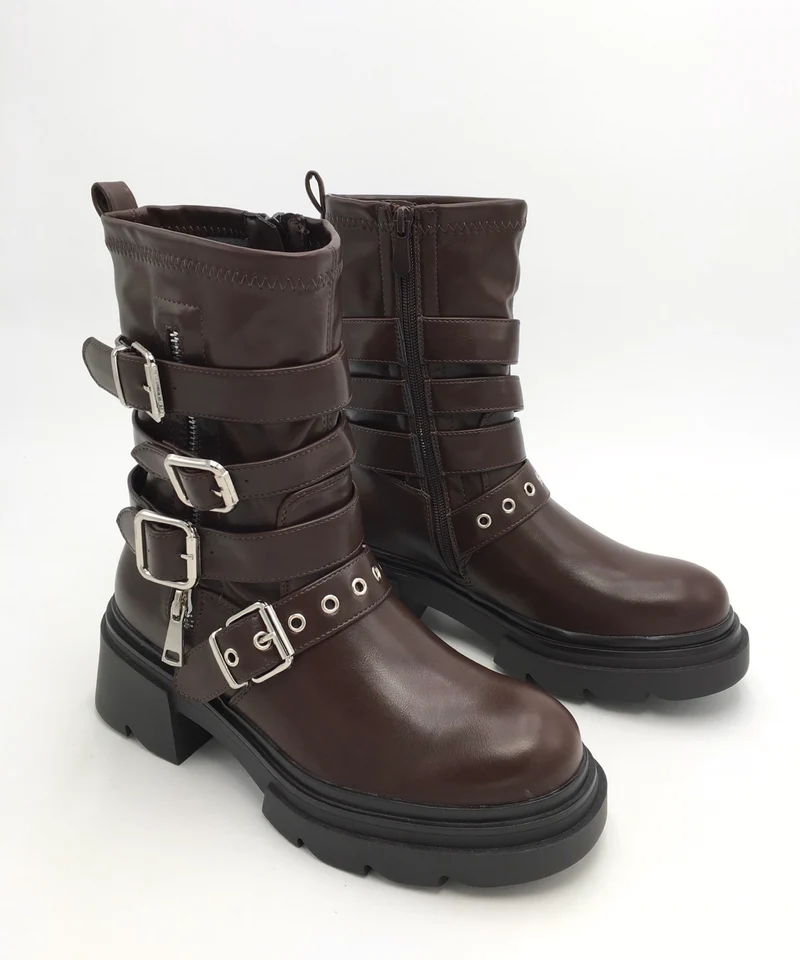 Biker Boots Bellina Braun