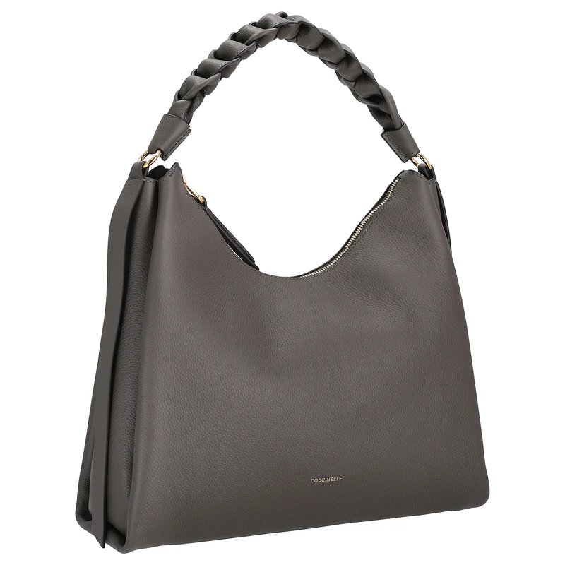 Coccinelle Boheme Grana Double - Bolso de hombro M 34 cm (fango/honey)