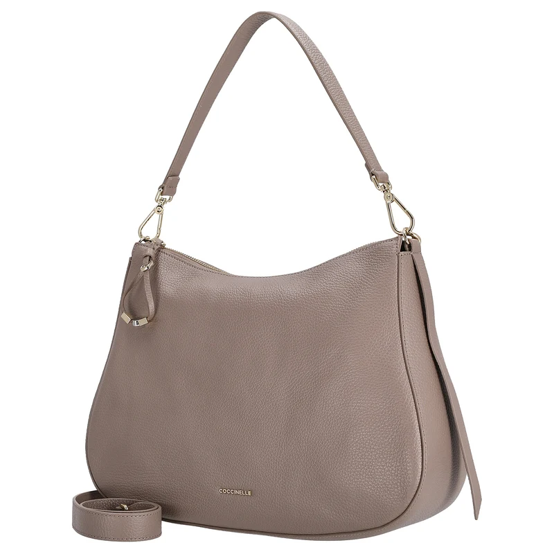 Coccinelle Nory - Bolso de hombro 36 cm (warm taupe)