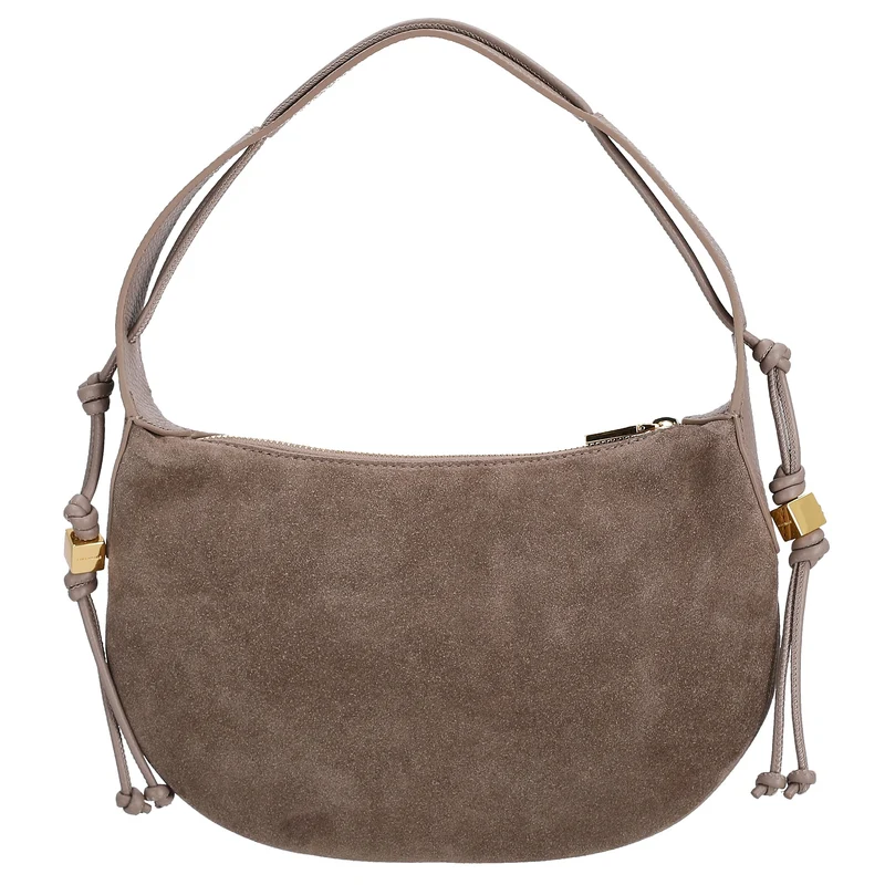 Coccinelle Thess Suede Bim - Bolso de hombro 29 cm (warm taupe)