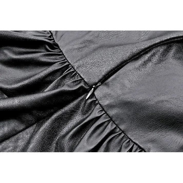 Punk-Kleid für Damen mit Karomuster, Patchwork-Einsätzen und unregelmäßigem Saum, ideal als Abschlusskleid