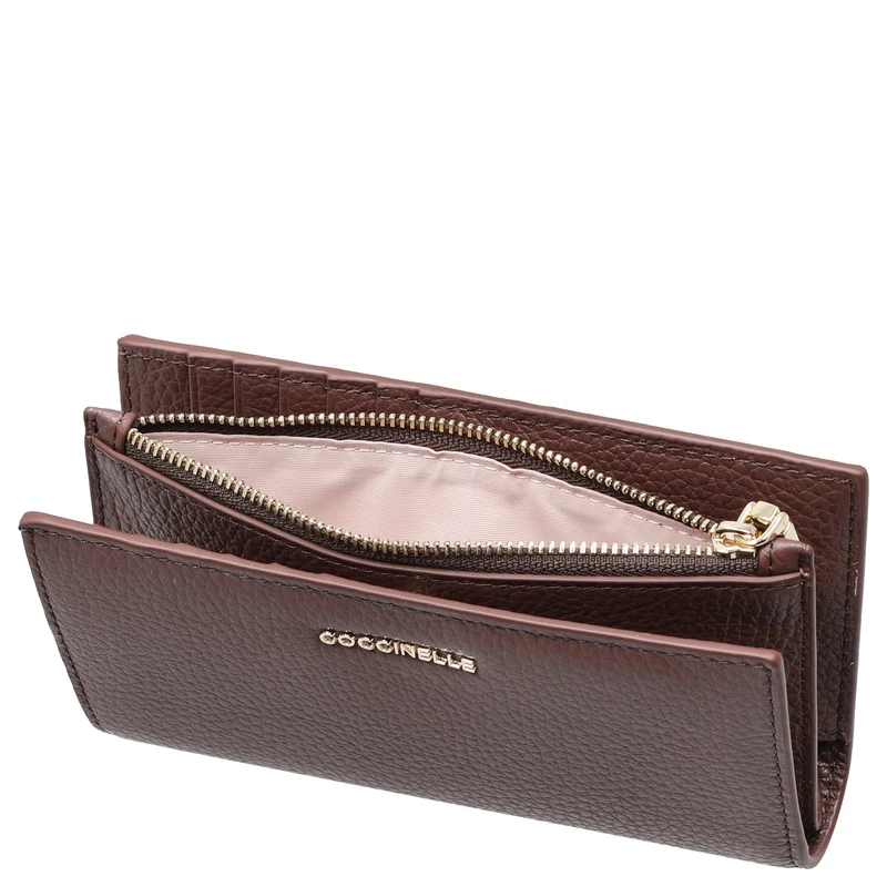 Coccinelle Metallic Soft - Cartera 12cc 16 cm (berry)