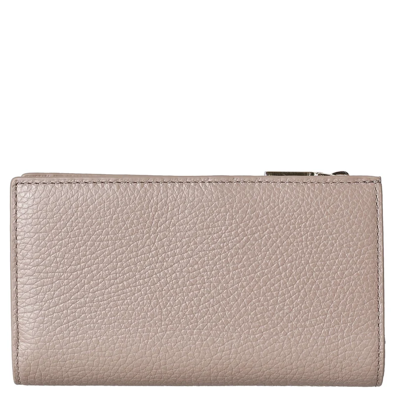 Coccinelle Metallic Soft - Cartera 12cc 16 cm (warm taupe)