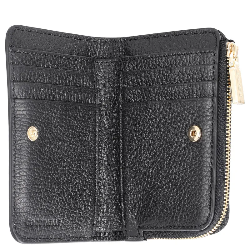 Coccinelle Metallic Soft - Cartera 6cc 13 cm (noir)