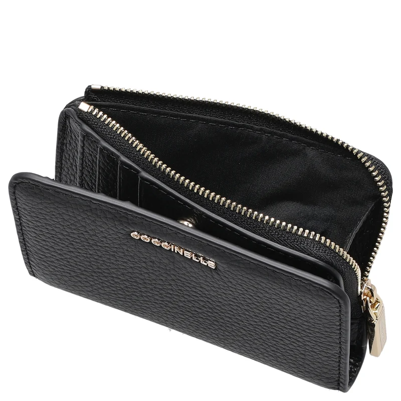 Coccinelle Metallic Soft - Cartera 6cc 13 cm (noir)