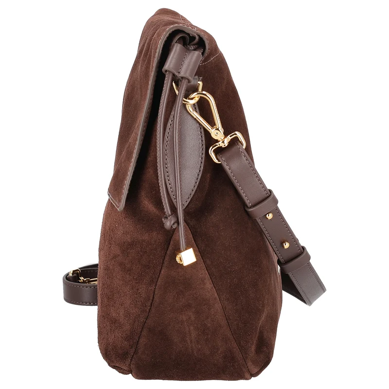 Coccinelle Lidia Suede Bim - Bolso bandolera 40 cm (brunette/brunet)