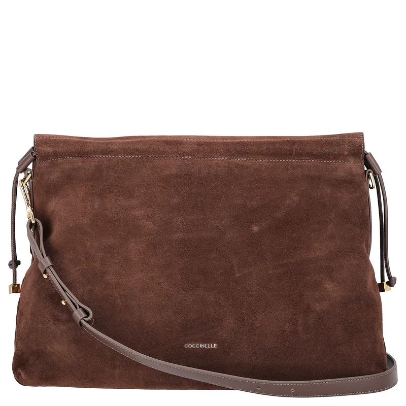 Coccinelle Lidia Suede Bim - Bolso bandolera 40 cm (brunette/brunet)