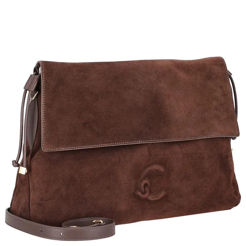 Coccinelle Lidia Suede Bim - Bolso bandolera 40 cm (brunette/brunet)