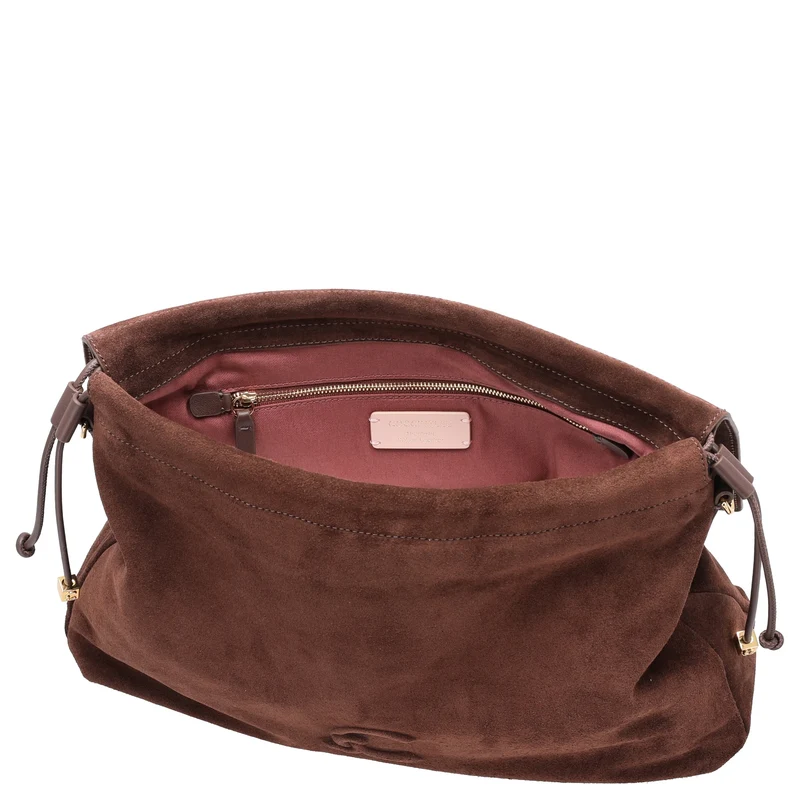 Coccinelle Lidia Suede Bim - Bolso bandolera 40 cm (brunette/brunet)