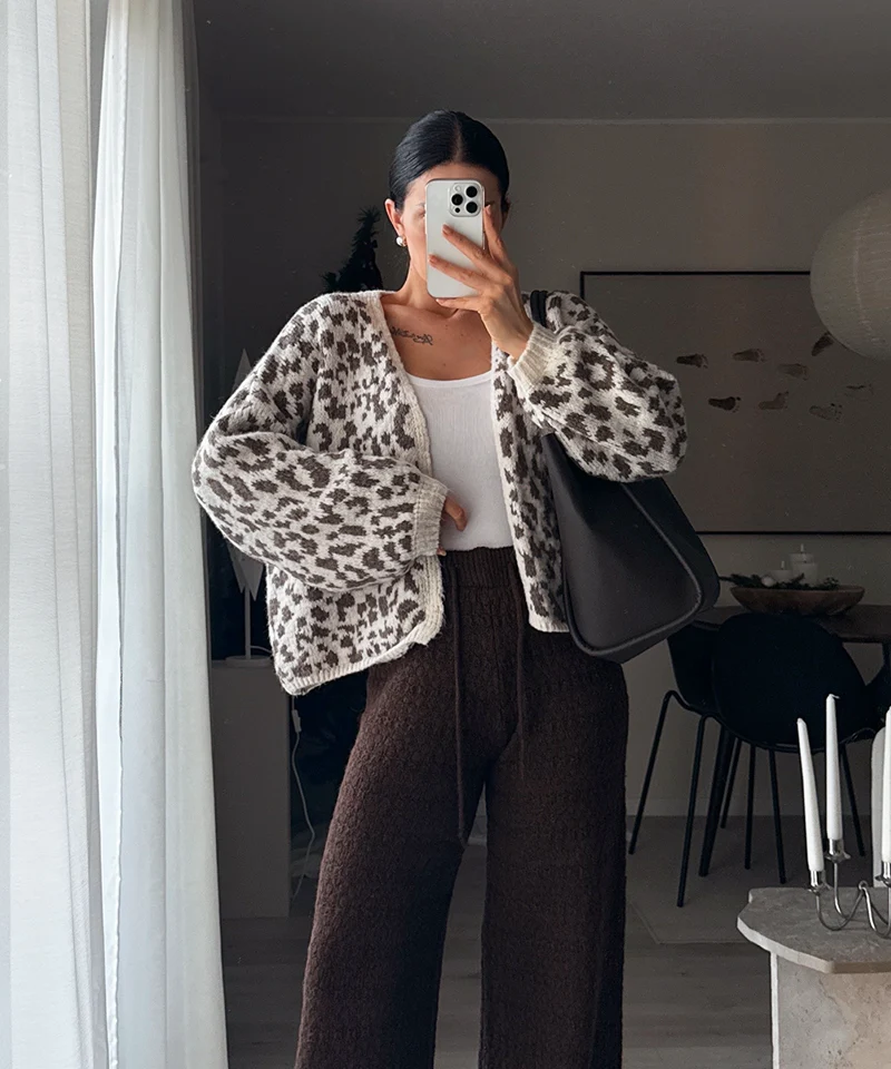 Cardigan Lira Braun Leo