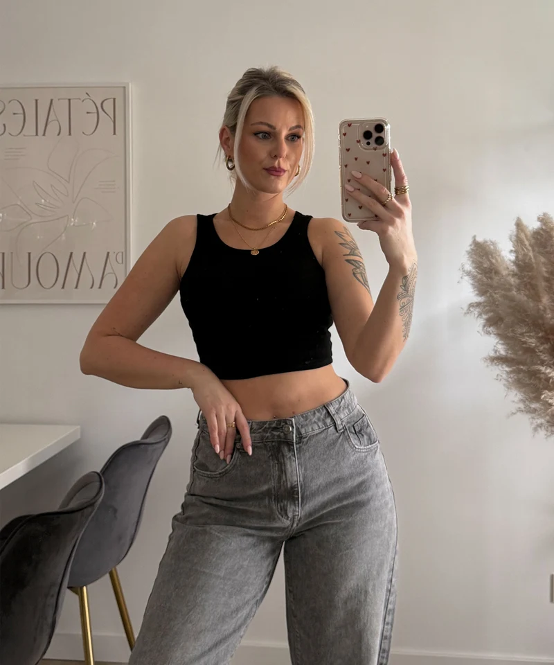 Top Chamie Schwarz
