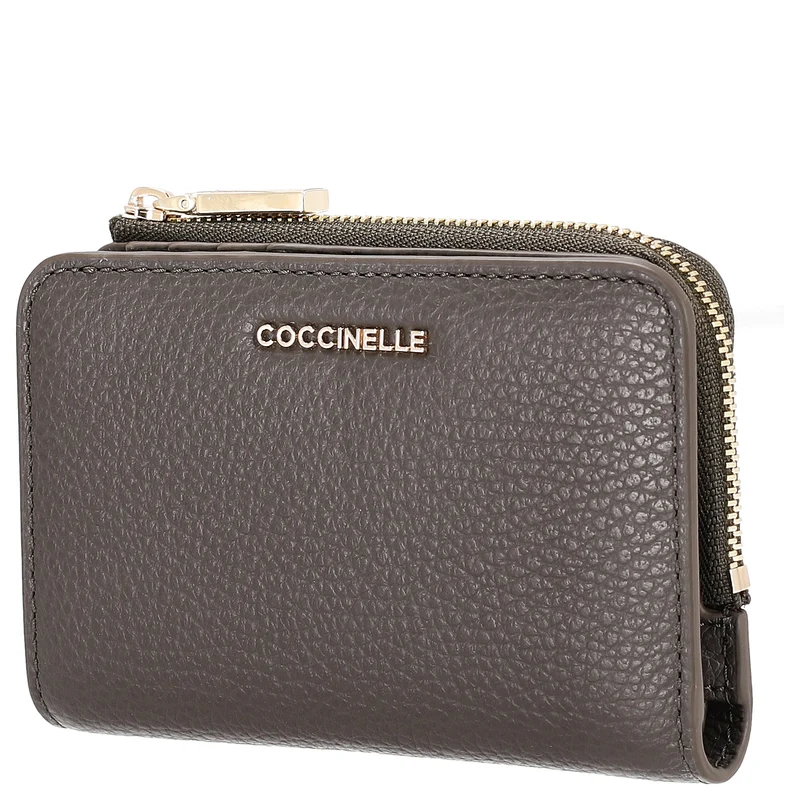 Coccinelle Metallic Soft - Cartera 6cc 13 cm (fango)