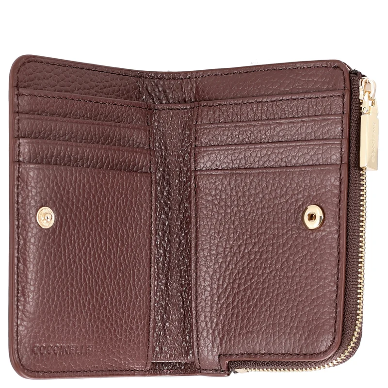 Coccinelle Metallic Soft - Cartera 6cc 13 cm (berry)
