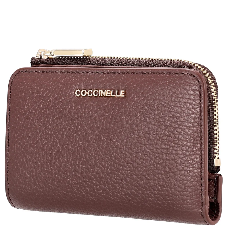 Coccinelle Metallic Soft - Cartera 6cc 13 cm (berry)
