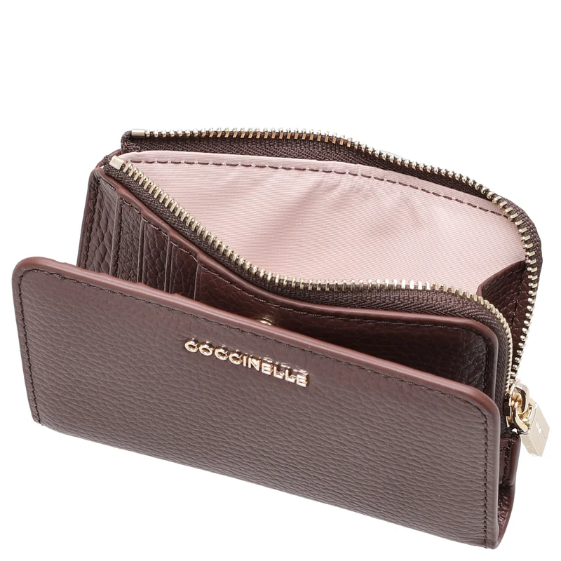 Coccinelle Metallic Soft - Cartera 6cc 13 cm (berry)
