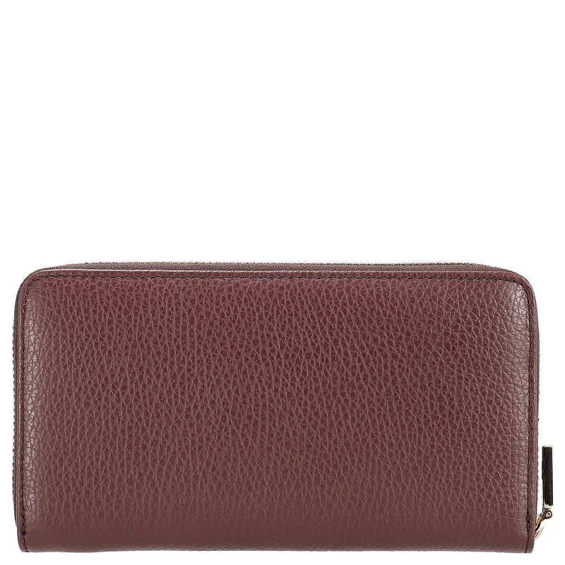 Coccinelle Metallic Soft - Cartera 7 ranuras para tarjetas 18 cm (color: berry)