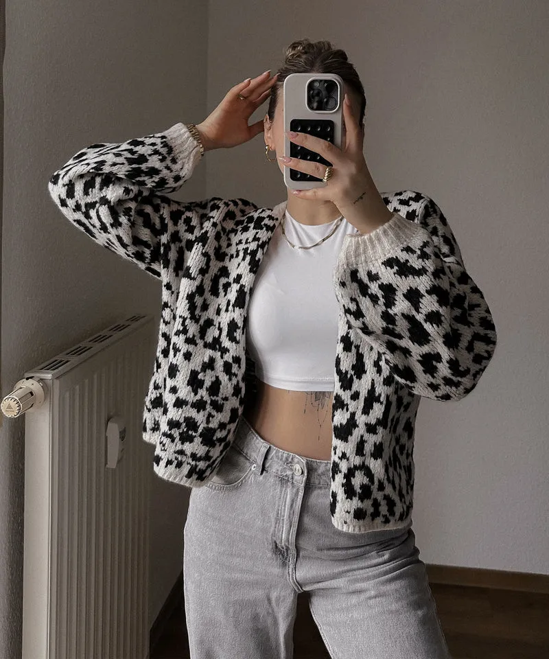 Cardigan Lira Schwarz Leo
