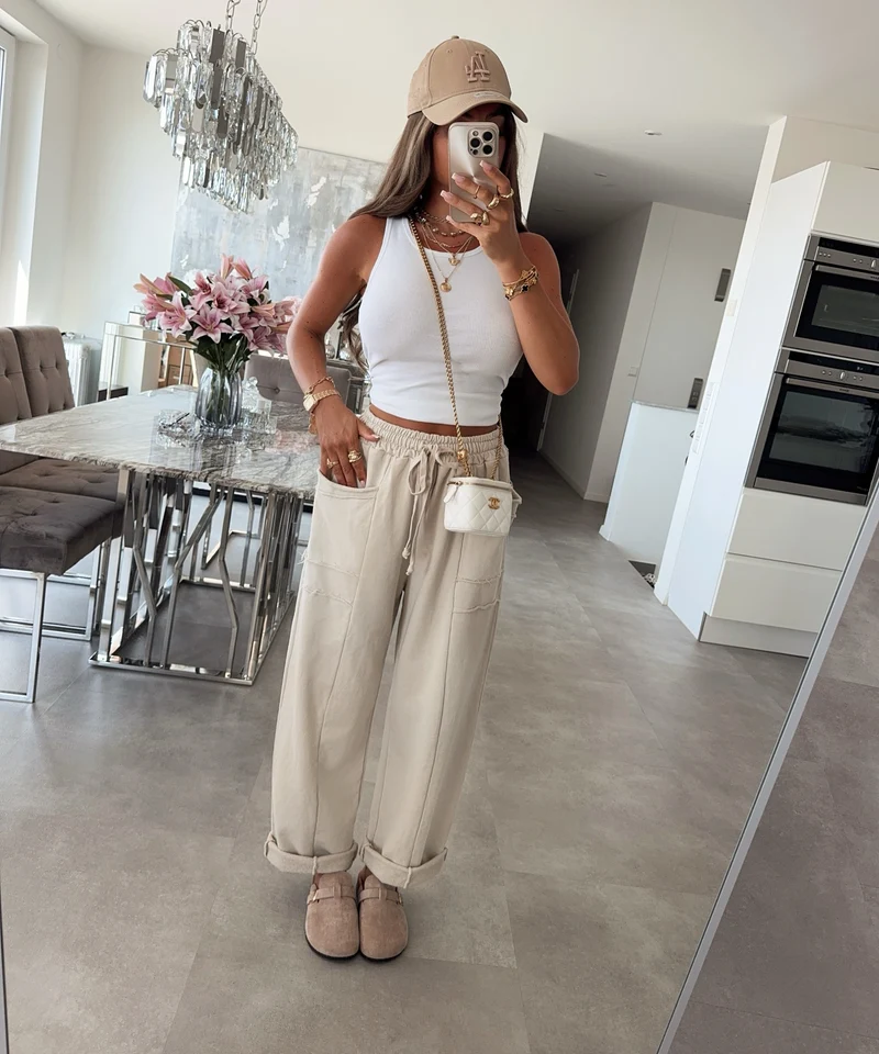 Joggingshose Lyselle Beige