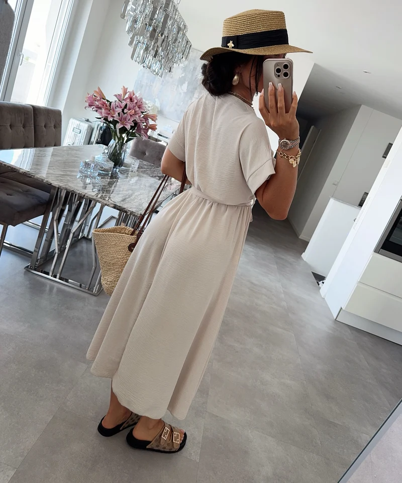 Kleid Enja Beige