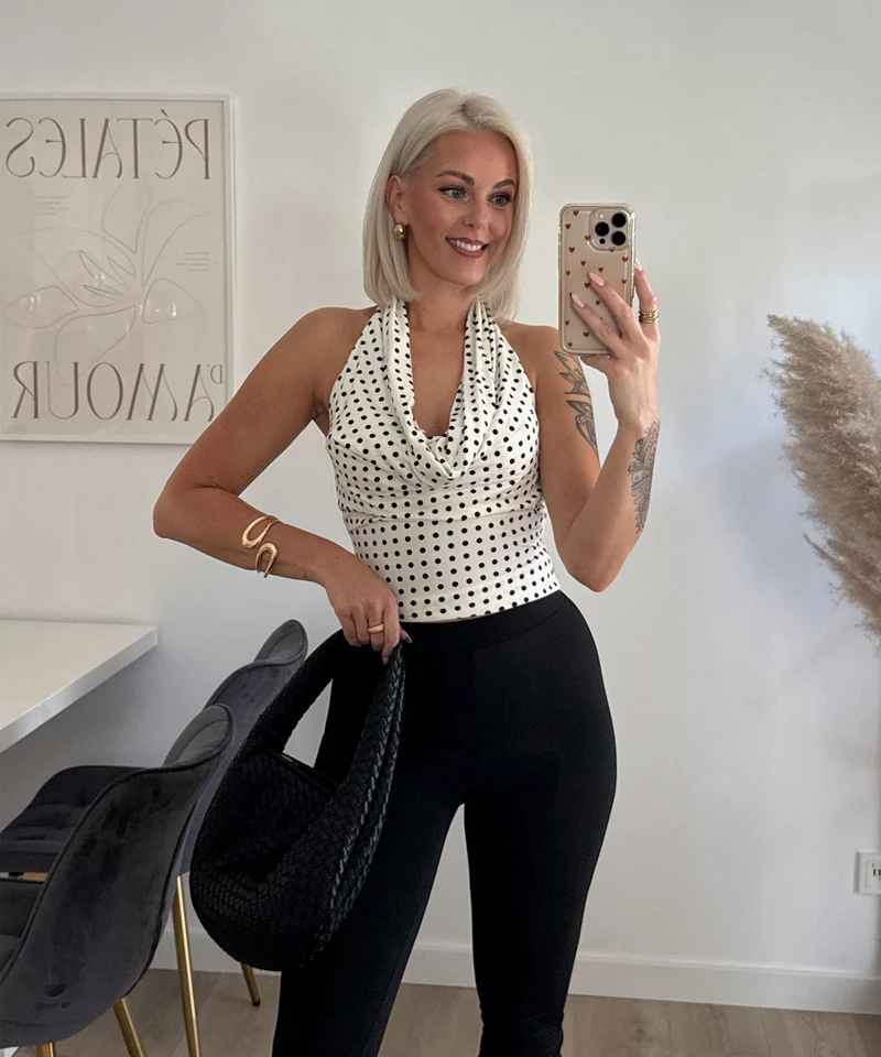 Neckholder Top Zuna Weiß
