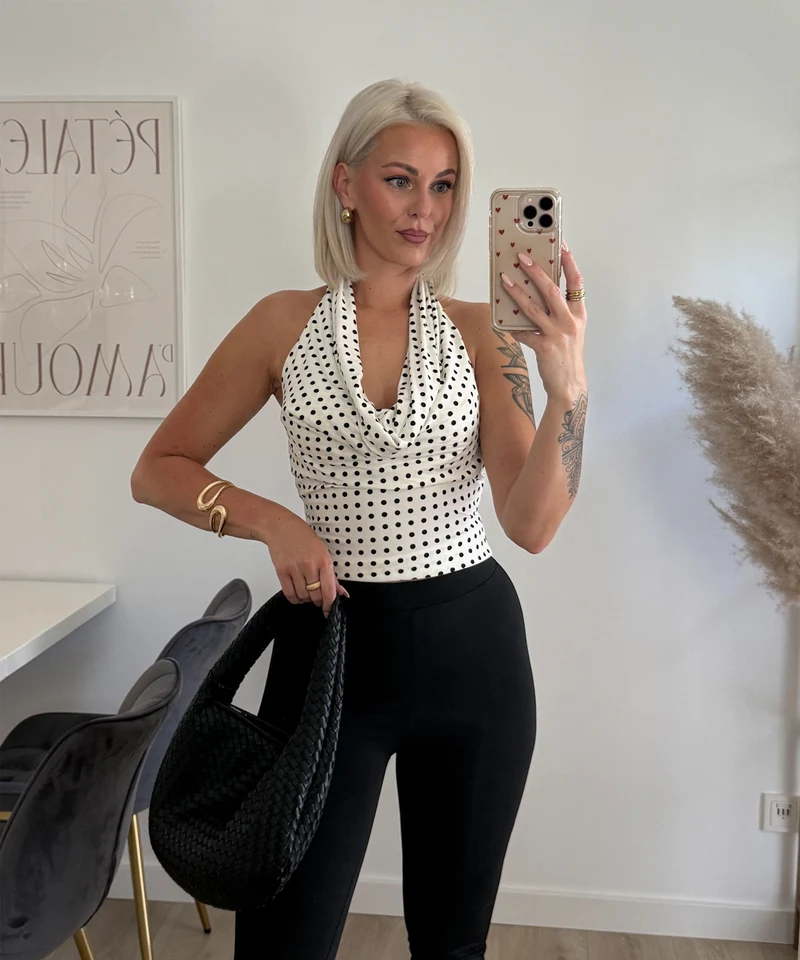 Neckholder Top Zuna Weiß