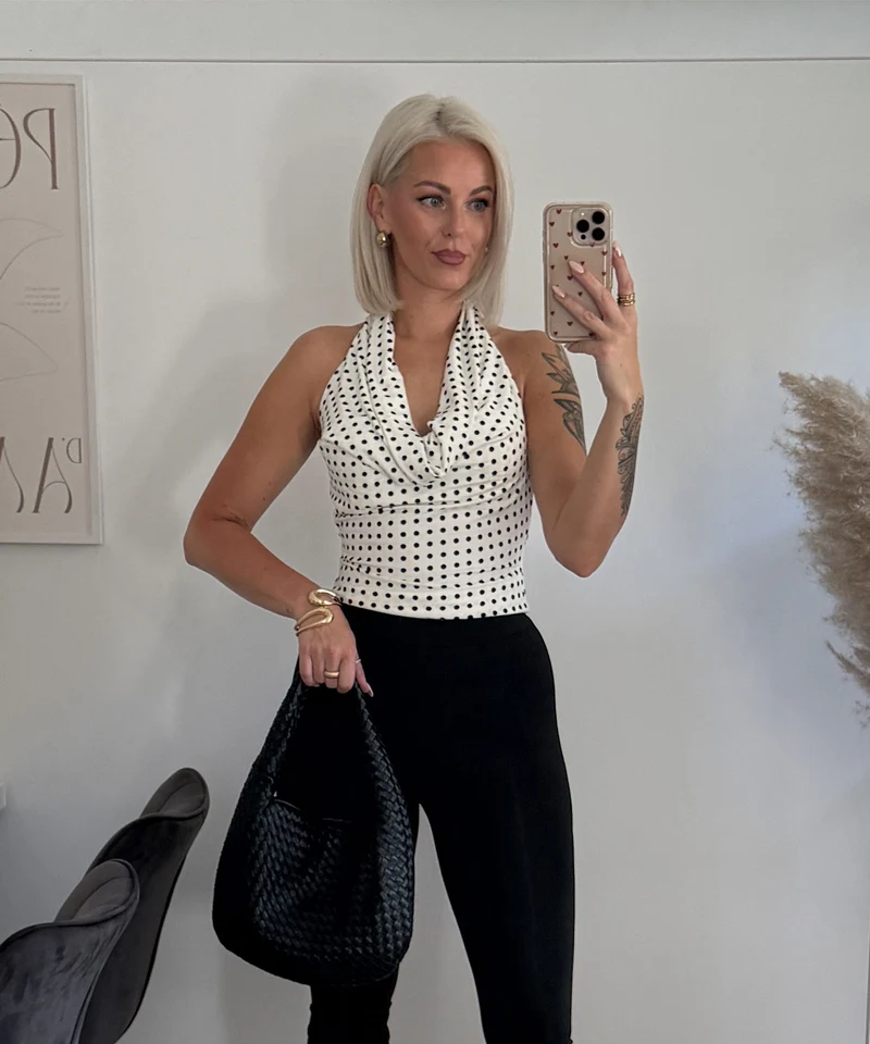Neckholder Top Zuna Weiß