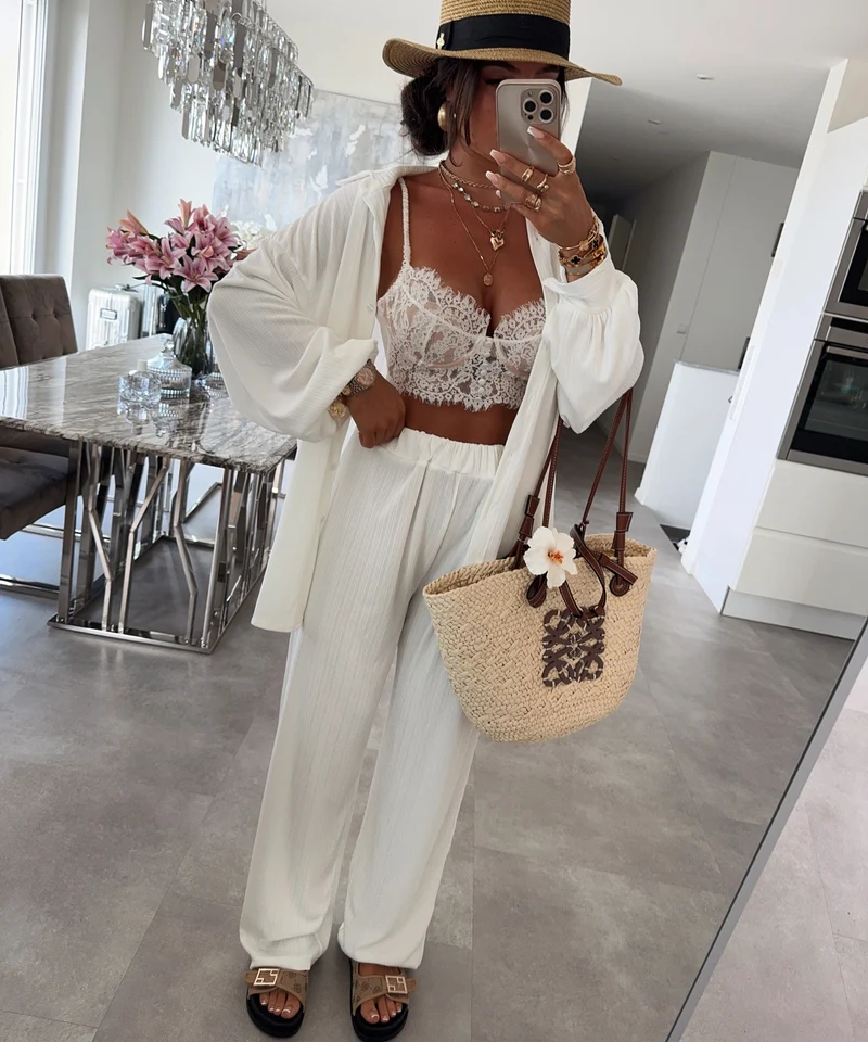 Bralette Audra Weiß
