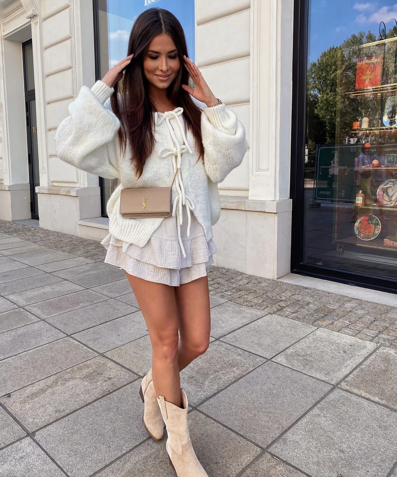 Musselin Hosenrock Alexis Beige