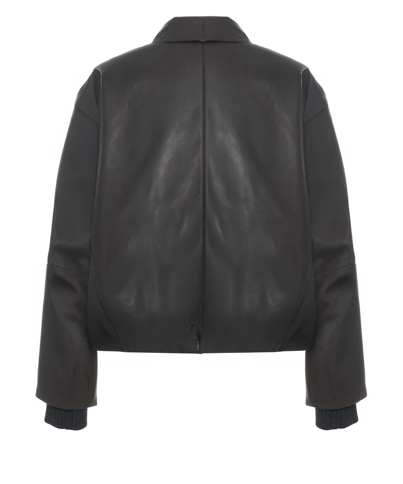 Giacca in pelle 'Fiamma'