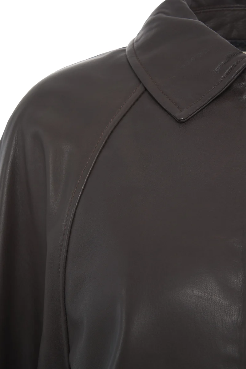 Giacca in pelle 'Fiamma'