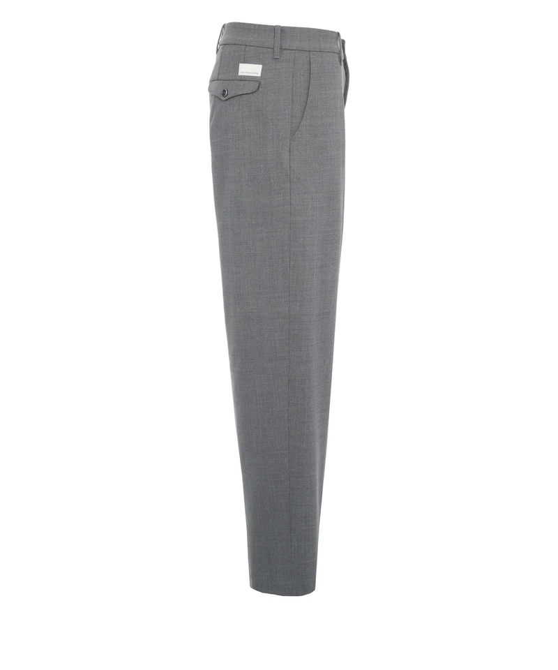 Pantaloni con pieghe cucite 'Meteorite'