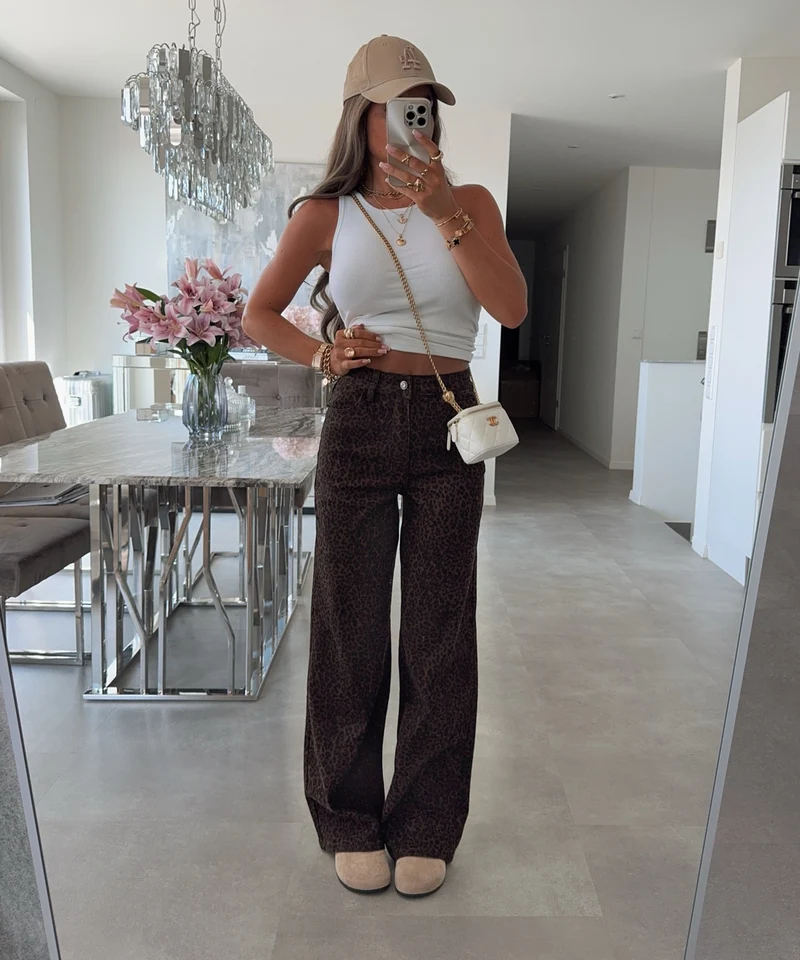 Stretch Wide Leg Jeans Avena Leo