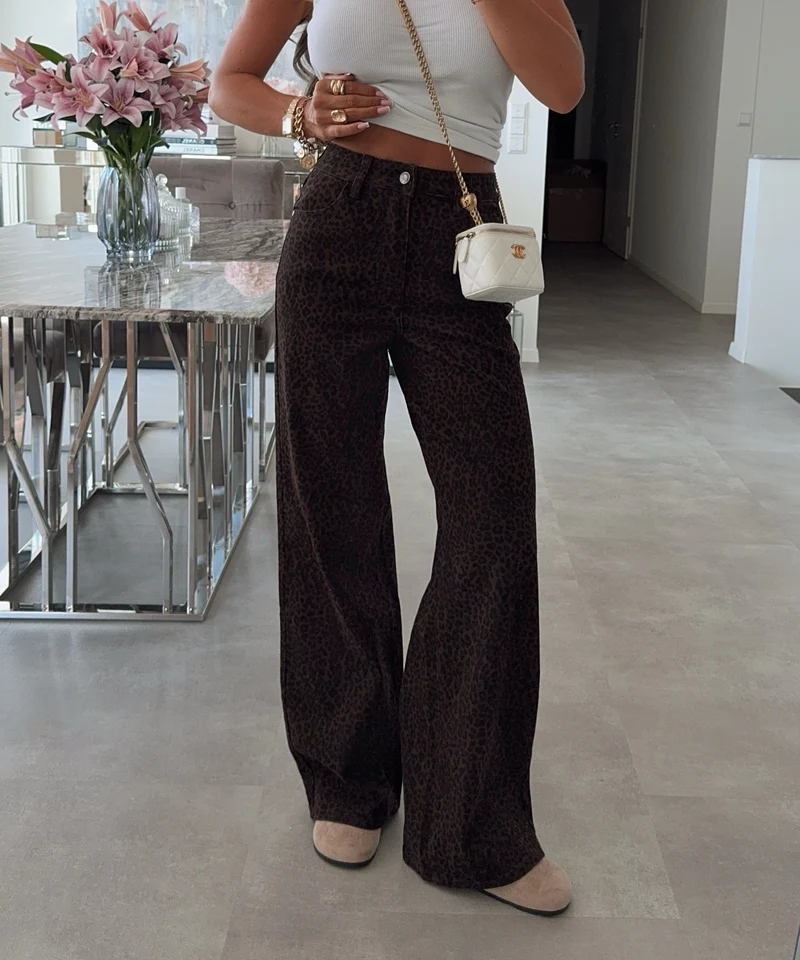 Stretch Wide Leg Jeans Avena Leo
