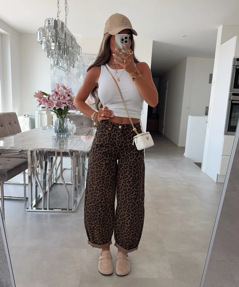 Balloon Jeans Naelia Leo Braun