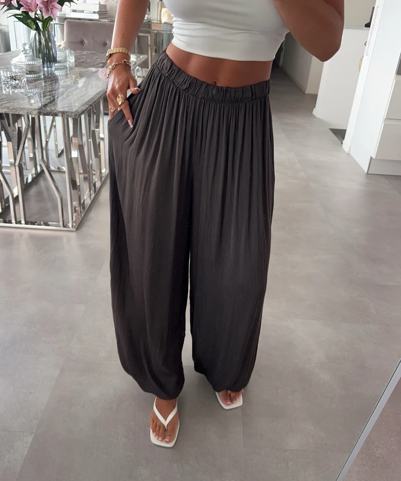 Viscose Haremshose Sula Braun