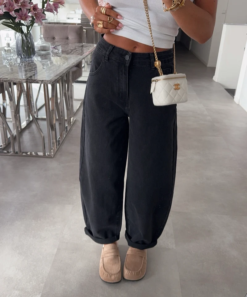 Stretch Balloon Jeans Aleno Schwarz