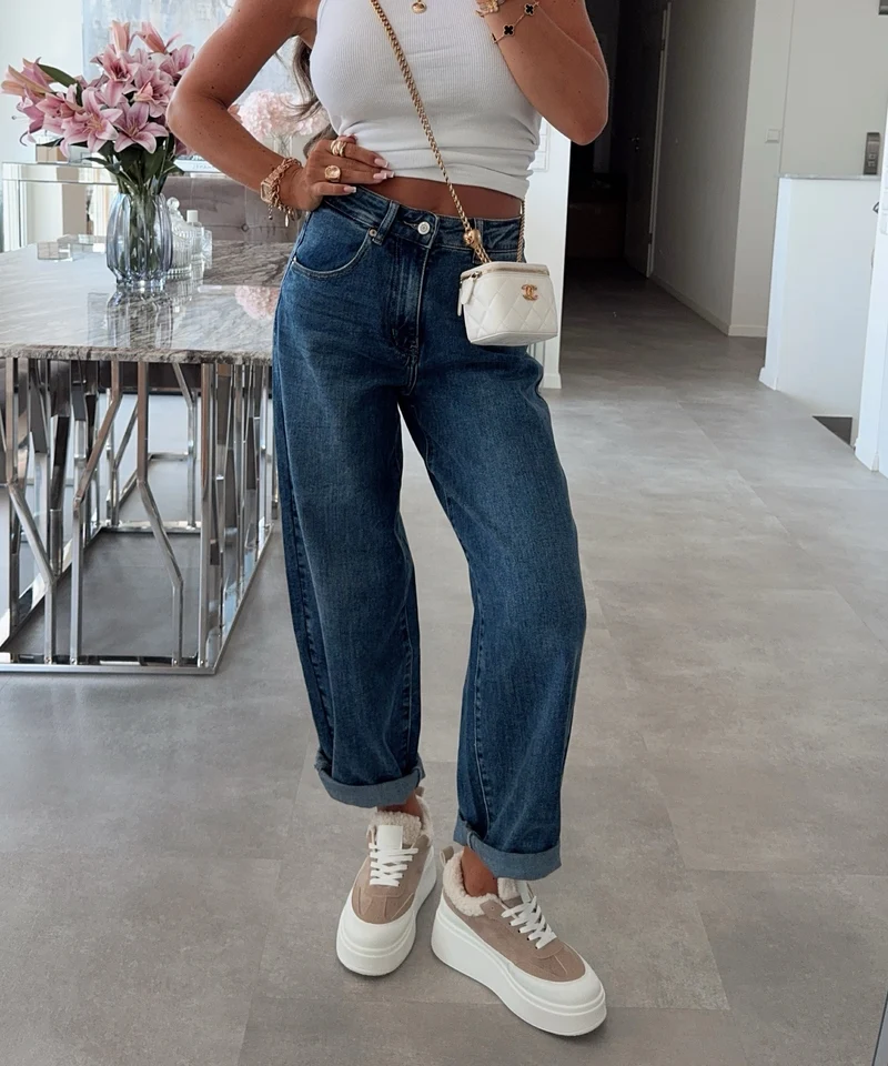 Stretch Balloon Jeans Aviana Dunkelblau