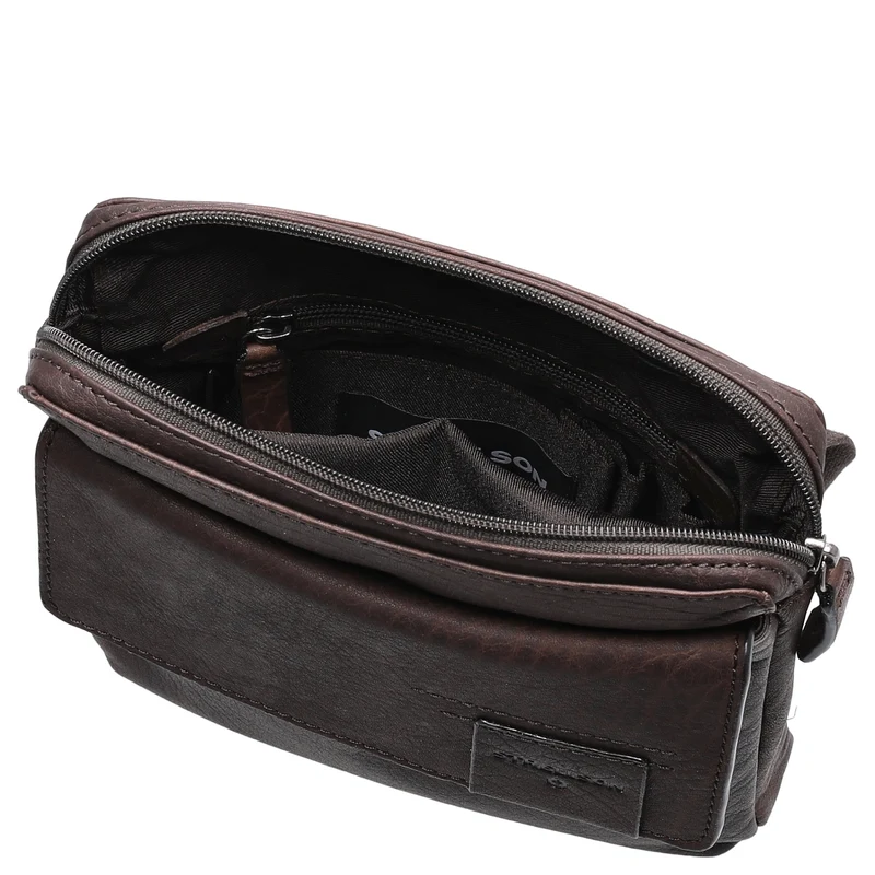 Strellson Hyde Park 1.0 Marcus - Bolso bandolera XS 22 cm (darkbrown)