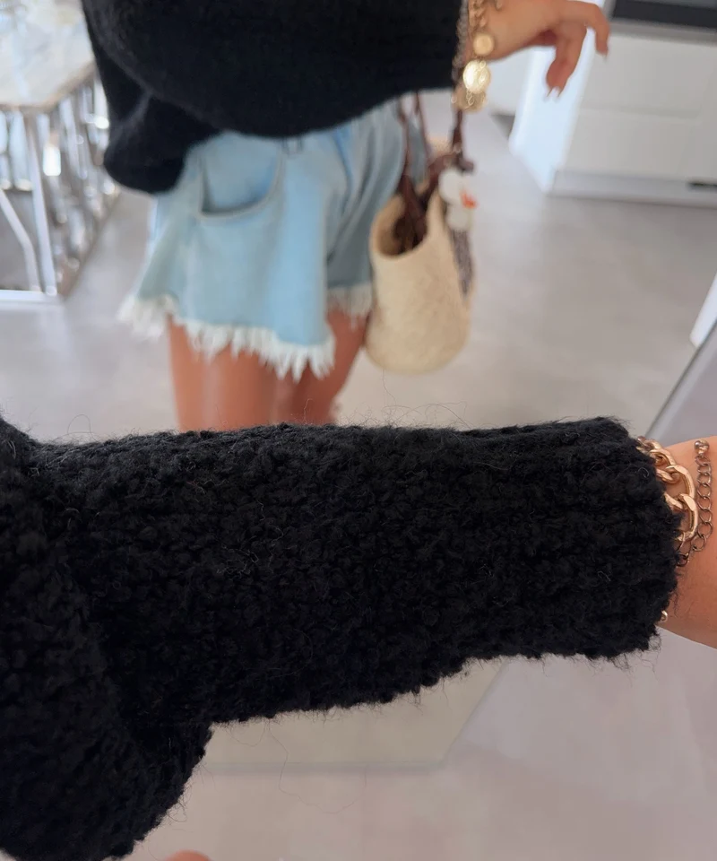 Boucle Cardigan Lalya Schwarz