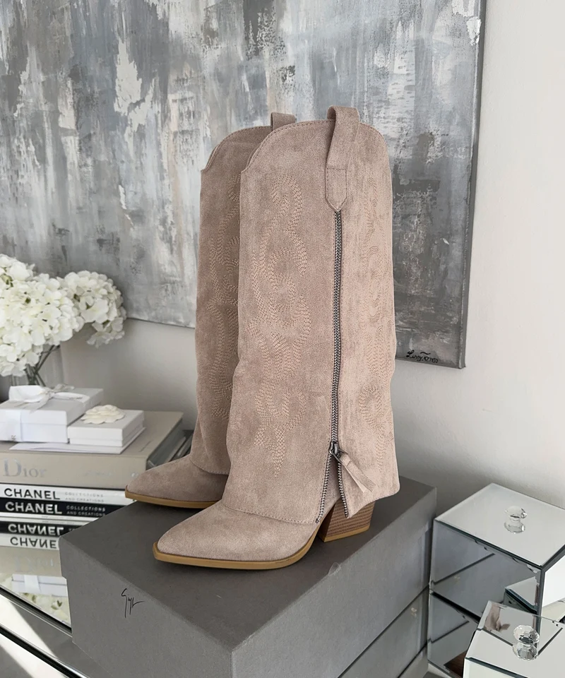 Cowboy Stiefel Lavinia Beige