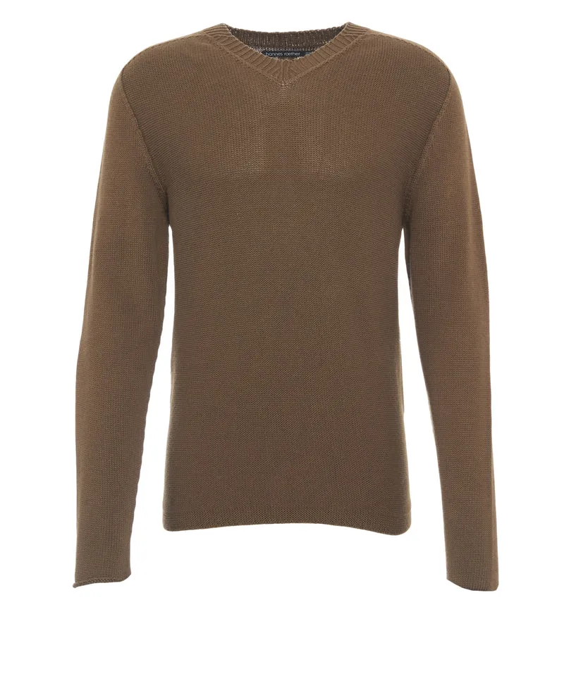 Pullover con scollo a V
