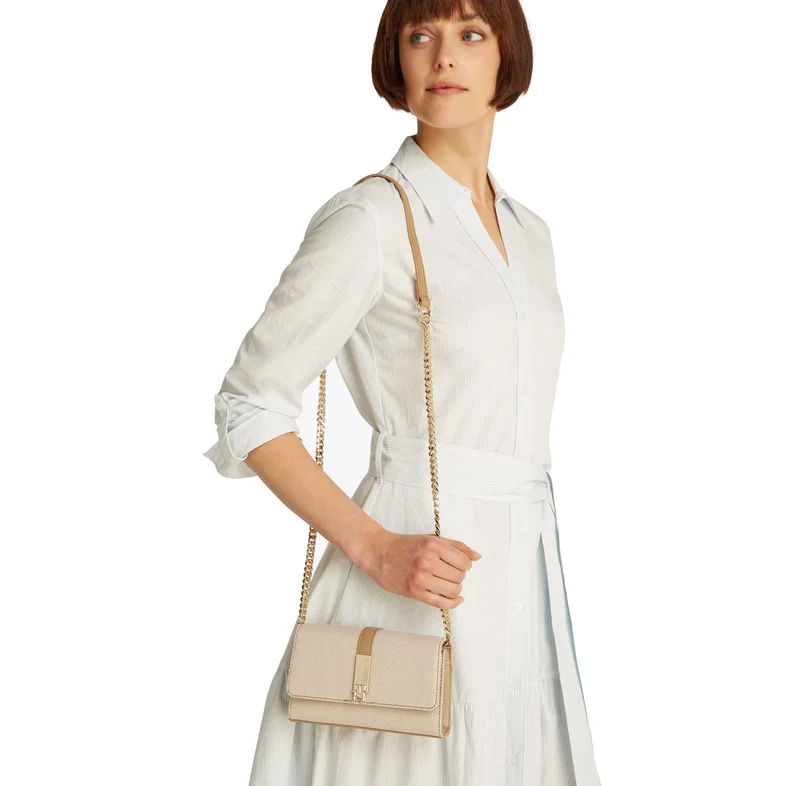 Tommy Hilfiger Heritage Canvas - Bolso bandolera Mini 19 cm (canvas w/safari canvas)