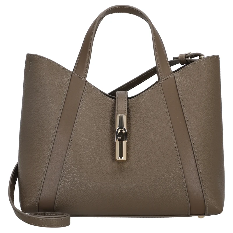 Furla Goccia Tote - Bolso de mano S 28 cm (muddy gray)