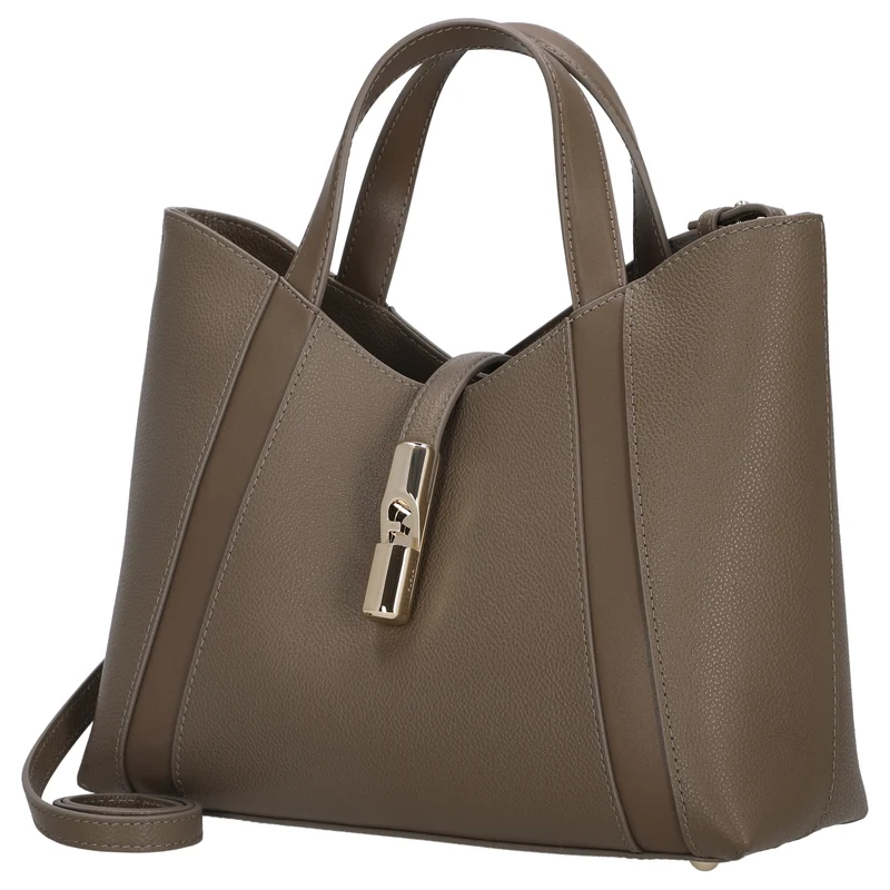 Furla Goccia Tote - Bolso de mano S 28 cm (muddy gray)