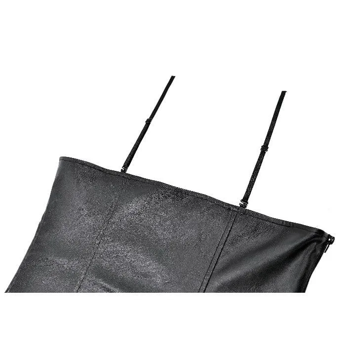 Punk-Crop-Top mit Fledermaus-Dekor und Schnürung für Damen