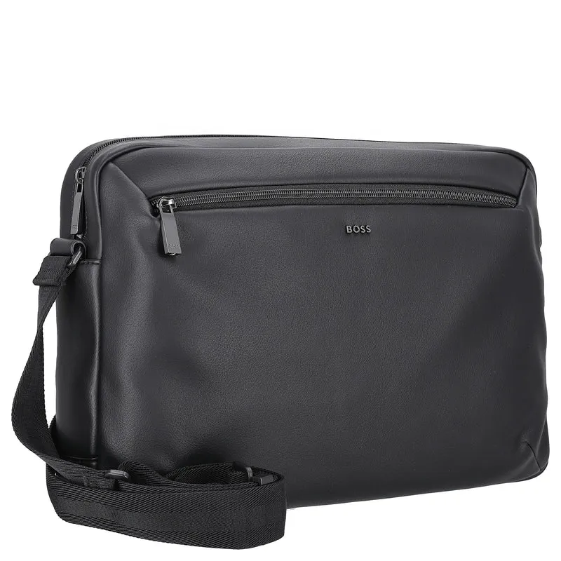 BOSS Men Jace Zip Messenger - Bolso bandolera 38 cm (black)