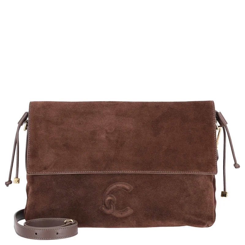 Coccinelle Lidia Suede Bim - Bolso de hombro 31 cm (brunette/brunet)