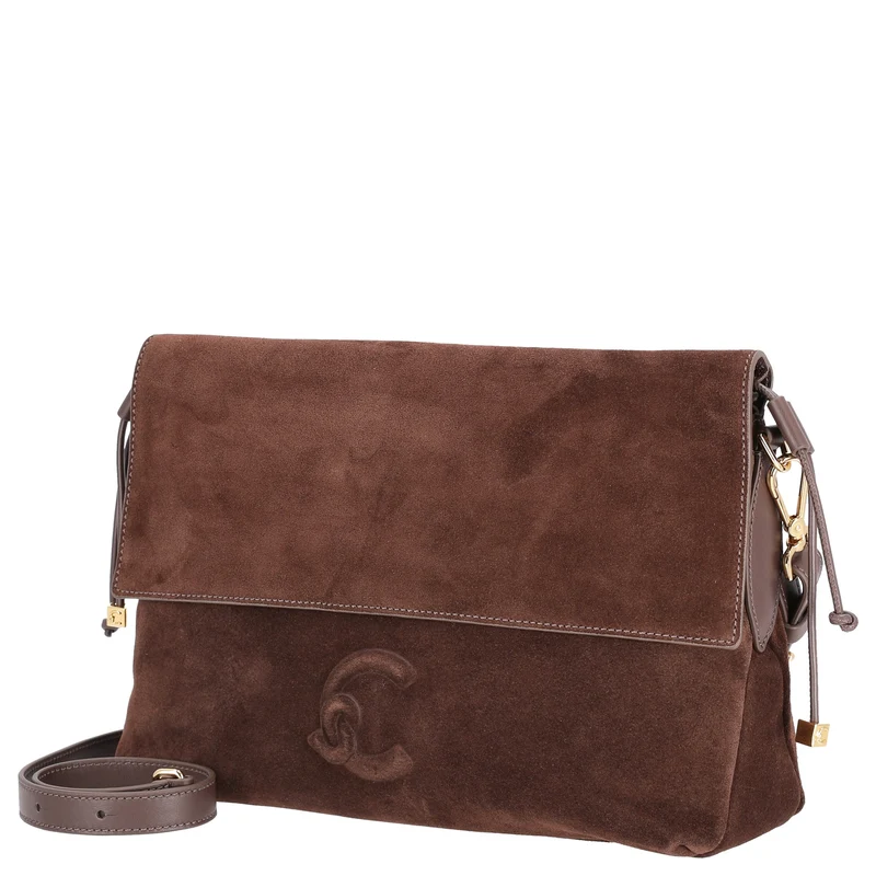 Coccinelle Lidia Suede Bim - Bolso de hombro 31 cm (brunette/brunet)