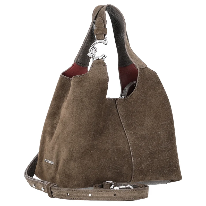 Coccinelle C-Easy Suede - Bolso de mano S 20 cm (fango/fango)