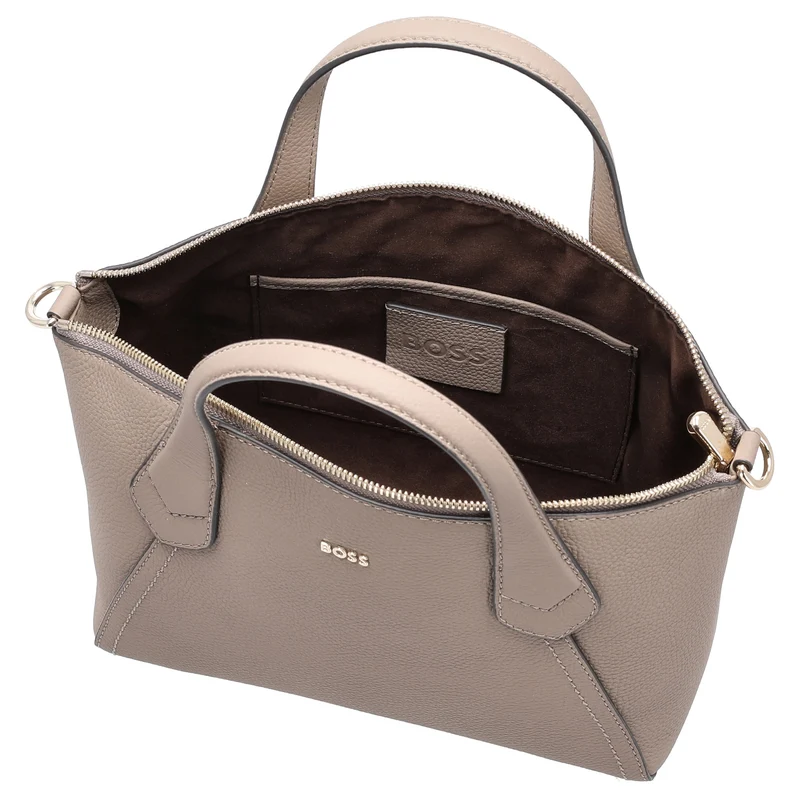 BOSS Lenah Zip Tote - Bolso de mano S 24 cm (brown overflow)